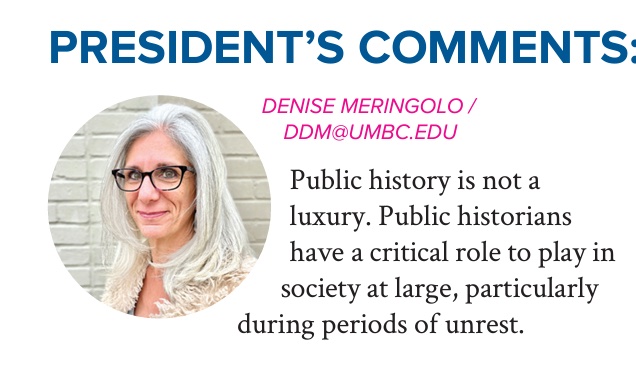 Prof. Denise Meringolo new President of the National Council on Public History